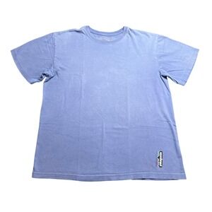 Patagonia Organic Cotton Short Sleeve T-Shirt Men's Large Blue Made in USA